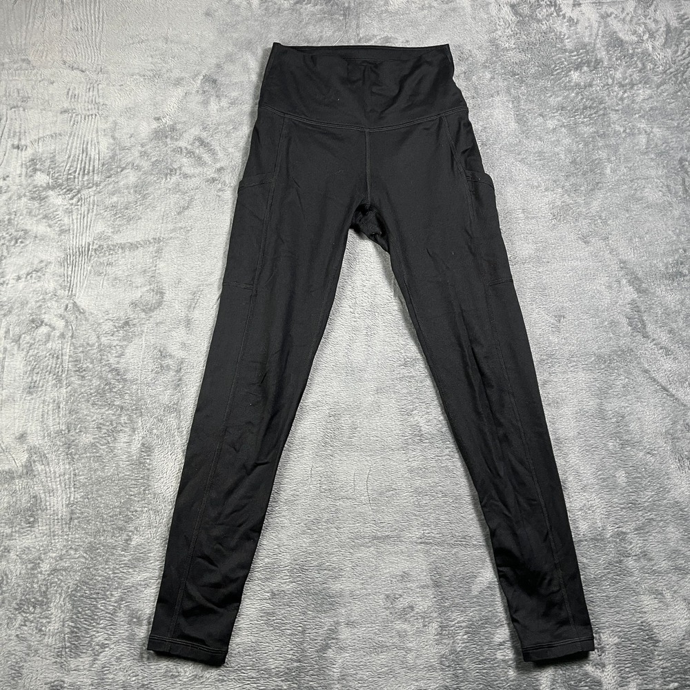 Aerie Chill Play Move Athletic Legging Women Small Black Skinny Leg High Waisted